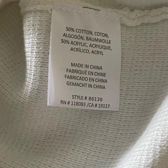 Minnie rose cotton blend white vest with snaps size m - Picture 4 of 7